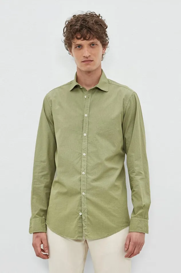 Men CANARY 8211 Cotton Shirt 8211 Gemma Massimo Alba Shirts