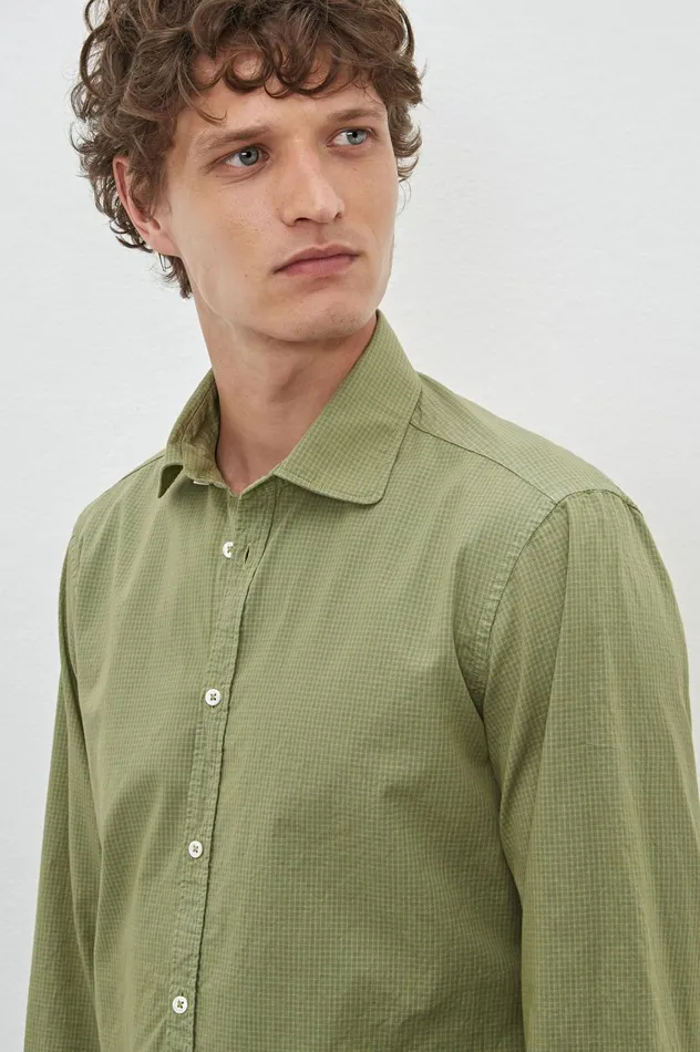 Men CANARY 8211 Cotton Shirt 8211 Gemma Massimo Alba Shirts
