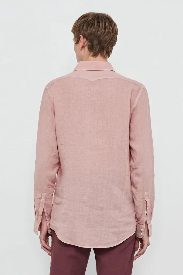 Men CANARY 8211 Cotton Shirt 8211 Soft Pink Massimo Alba Gifts For Him