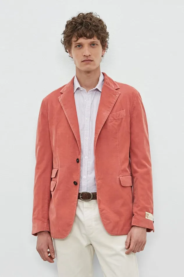 Men CATCH2 8211 Baby Corduroy Jacket 8211 Coral Massimo Alba Jackets and Coats Men CATCH2 8211 Baby Corduroy Jacket 8211 Coral Massimo Alba Jackets and Coats