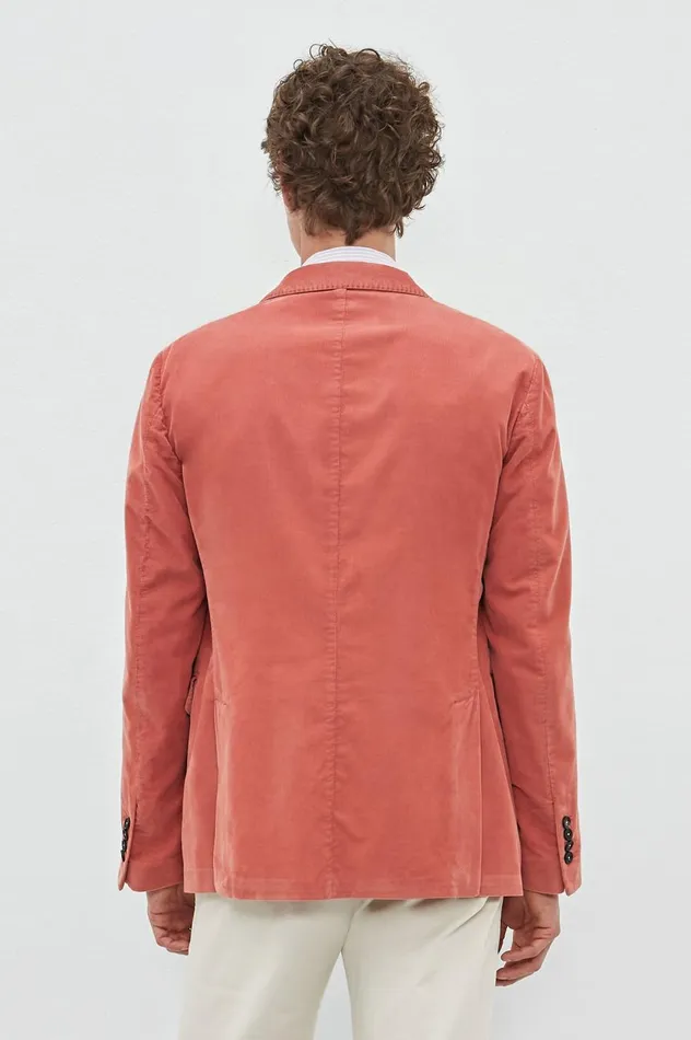 Men CATCH2 8211 Baby Corduroy Jacket 8211 Coral Massimo Alba Jackets and Coats Men CATCH2 8211 Baby Corduroy Jacket 8211 Coral Massimo Alba Jackets and Coats