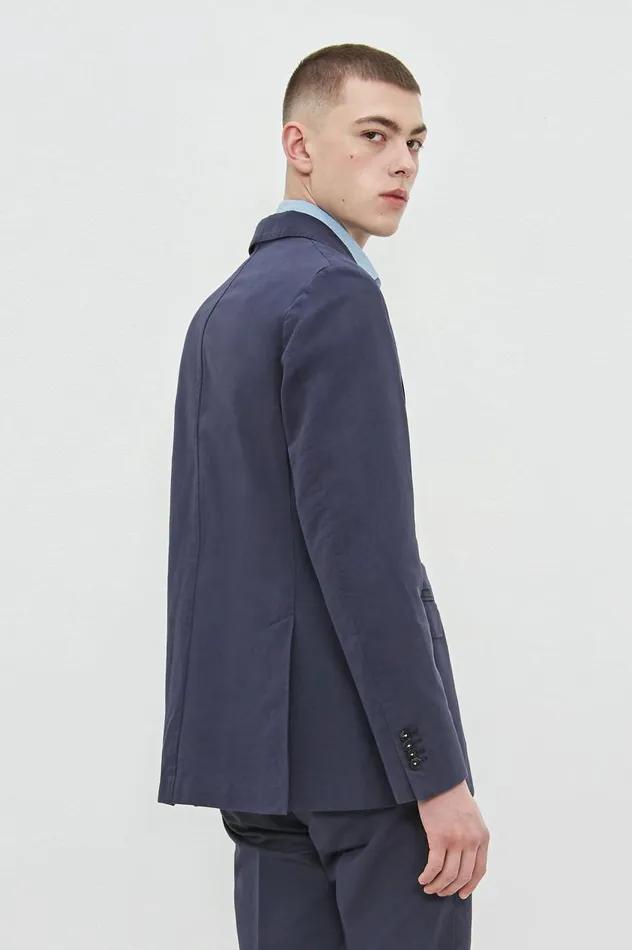 Men CATCH2 8211 Cotton Linen Singlebreasted Jacket 8211 Blu Massimo Alba Jackets and Coats Men CATCH2 8211 Cotton Linen Singlebreasted Jacket 8211 Blu Massimo Alba Jackets and Coats