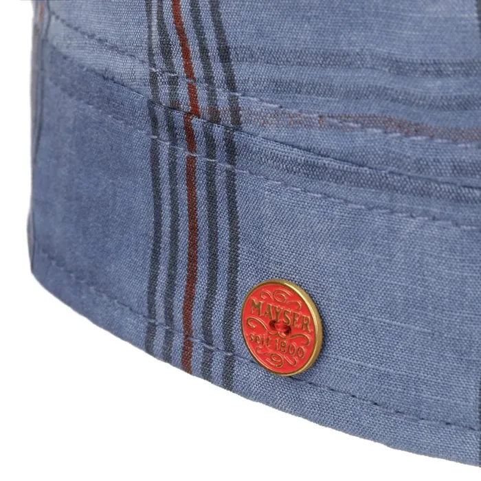 Men Check Army Cap Blue Mayser Army Caps Men Check Army Cap Blue Mayser Army Caps