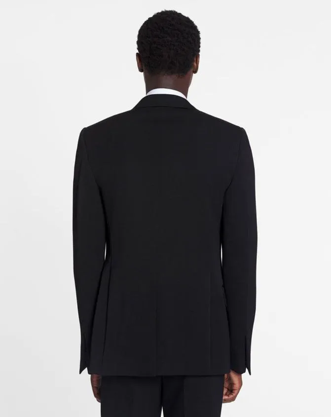 Men Coats and Jackets Lanvin Satin Collar Tuxedo Jacket Black Men Coats and Jackets Lanvin Satin Collar Tuxedo Jacket Black