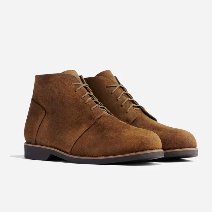 Men Daytripper Chukka Boot Waxed Brown Nisolo Boots