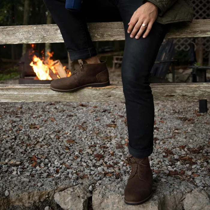 Men Daytripper Chukka Boot Waxed Brown Nisolo Boots