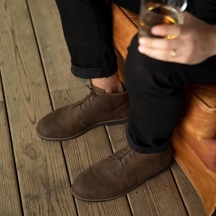 Men Daytripper Chukka Boot Waxed Brown Nisolo Boots