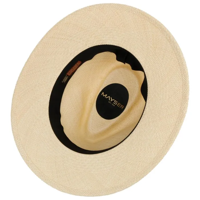 Men Enrico Traveller Panama Hat Light Brown Mayser Traveler Hats Men Enrico Traveller Panama Hat Light Brown Mayser Traveler Hats