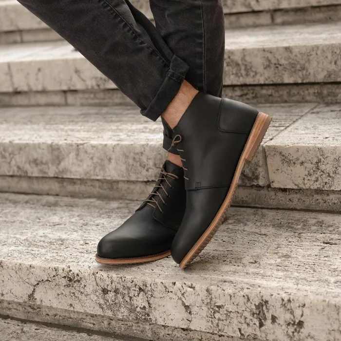 Men Everyday Chukka Boot Black Nisolo Boots