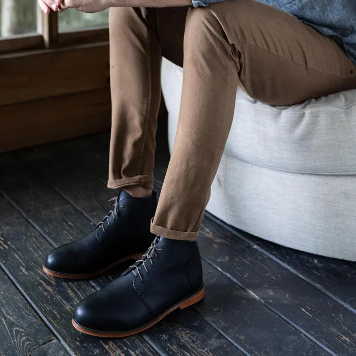 Men Everyday Chukka Boot Black Nisolo Boots