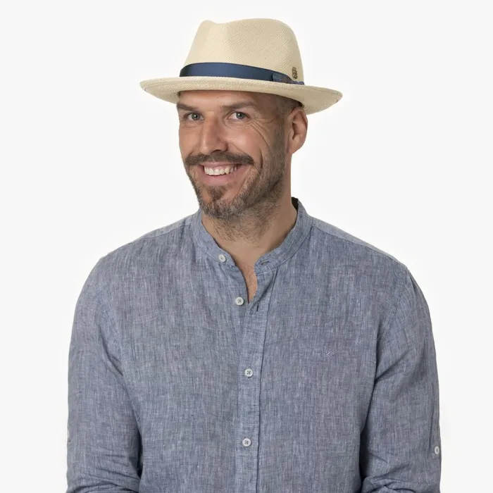 Men Fabrice Panamahut Zechbauer Natural Blue Mayser Bogart Hats Men Fabrice Panamahut Zechbauer Natural Blue Mayser Bogart Hats