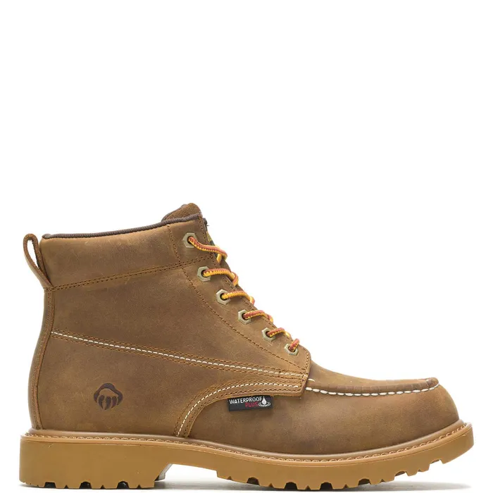 Men Floorhand Moc Toe 6rdquo Work Boot Tan Wolverine Soft Toe