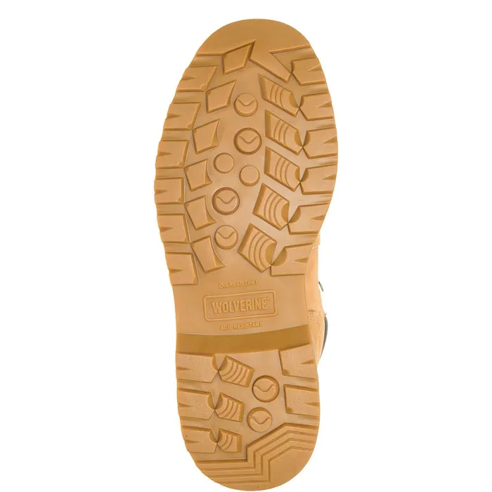 Men Floorhand Waterproof SteelToe 6034Work Boot Wheat Wolverine Safety Toe