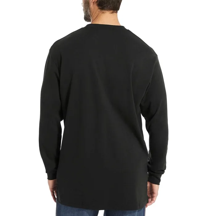 Men FR Long Sleeve Print Tee Black Wolverine Safety Gear