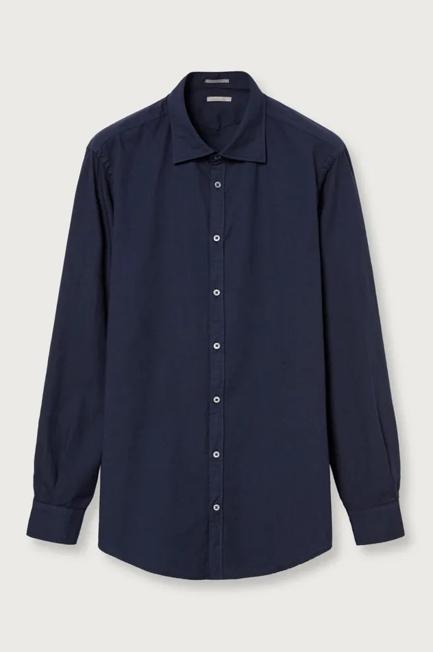 Men GENOVA 8211 Oxford Cotton Shirt 8211 Blu Massimo Alba Shirts