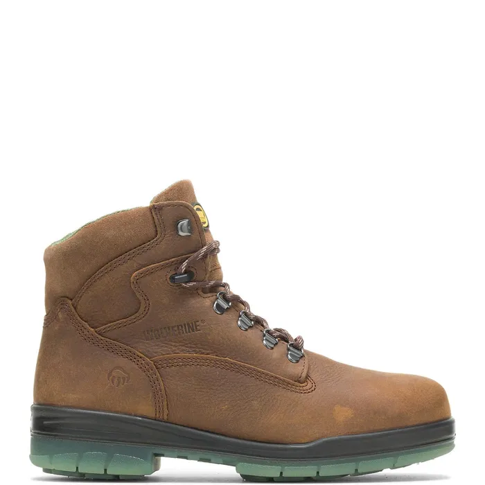 Men I90 DuraShocks Waterproof Insulated Steel Toe 6034Work Boot Brown Wolverine Safety Toe