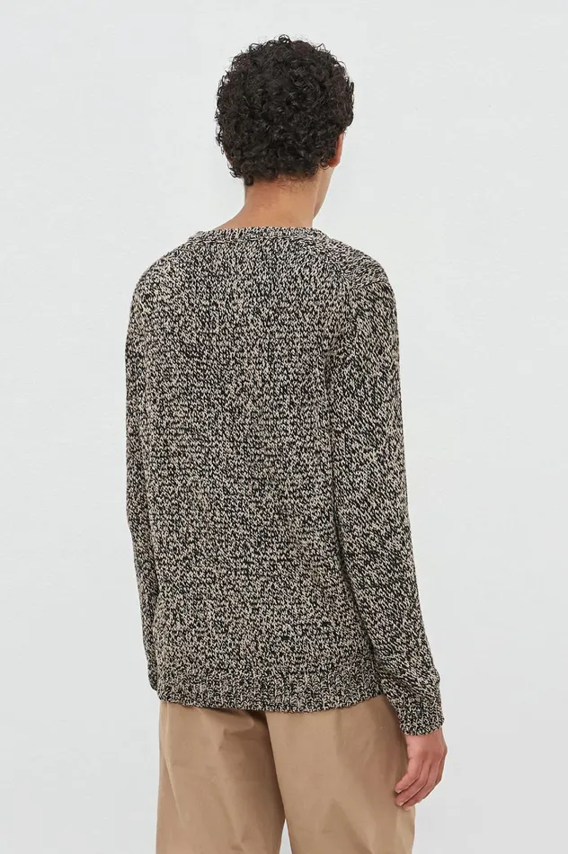 Men JACOB 8211 Cotton Silk Sweater 8211 Nero Massimo Alba Knitwear