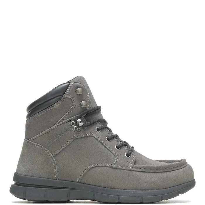 Men Karlin Moc Toe Boot Grey Wolverine Hike and Hunt