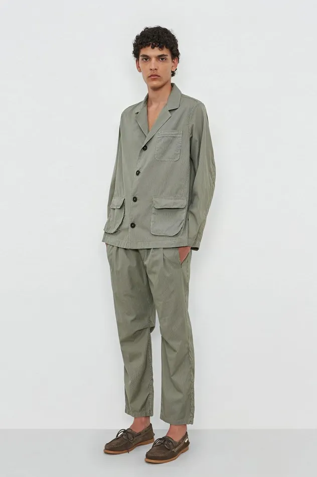 Men LARS 8211 Cotton Shirtjacket 8211 Fango Massimo Alba Jackets and Coats