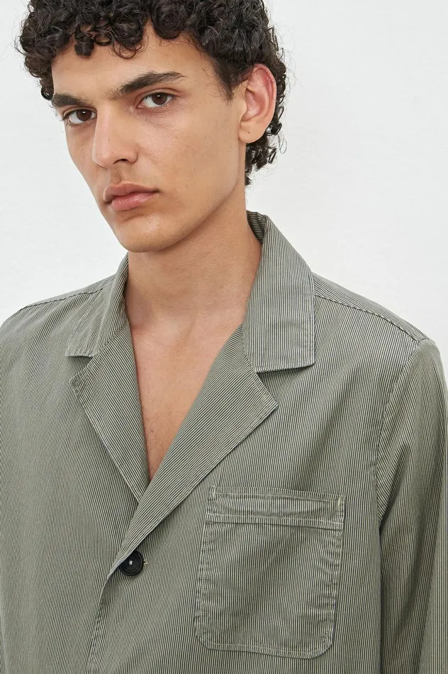 Men LARS 8211 Cotton Shirtjacket 8211 Fango Massimo Alba Jackets and Coats