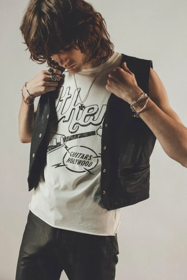Men Leather Cut OTHER TANKS and VESTS