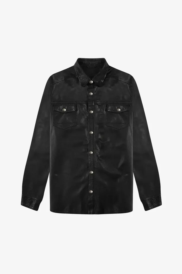 Men Leather Shirt OTHER SHIRTS