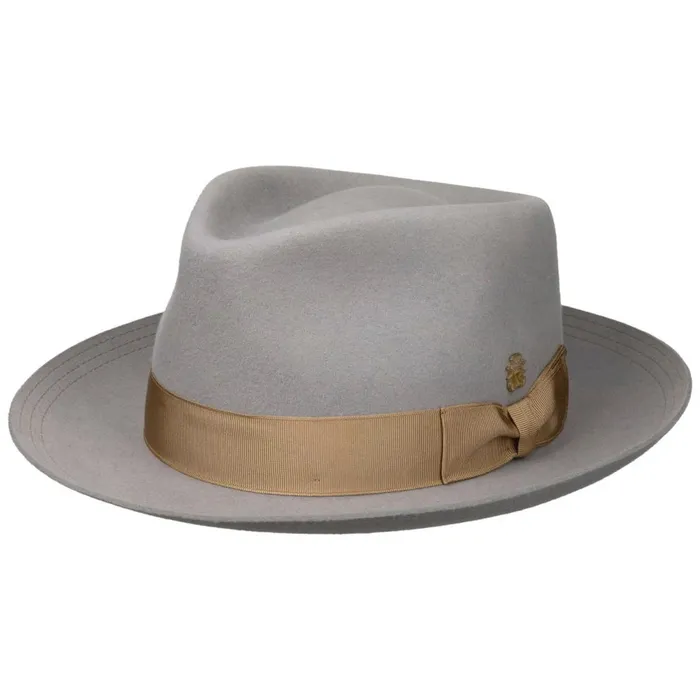 Men Levi Hair Felt Hat Zechbauer Gray Mayser Pork Pie Hats