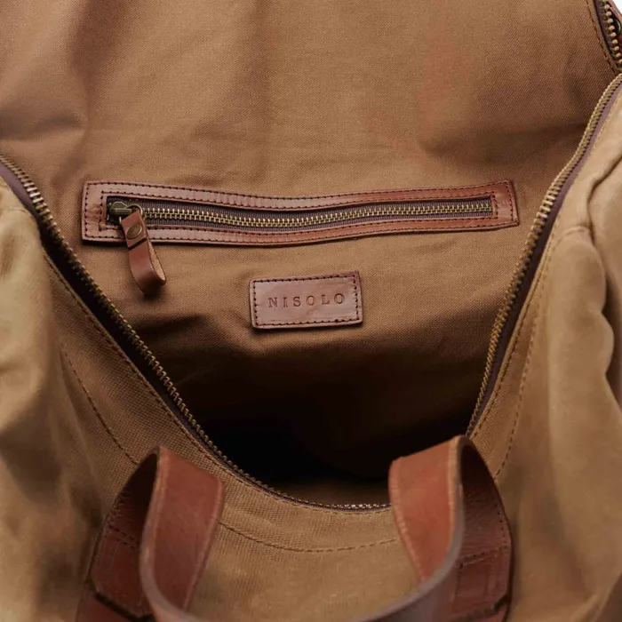 Men Luis Weekender Waxed Canvas Nisolo Bags and Wallets