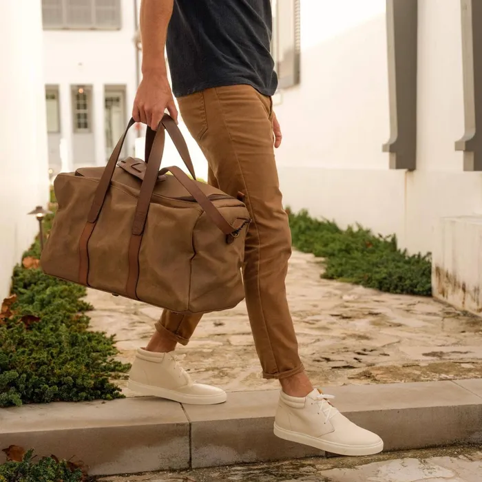 Men Luis Weekender Waxed Canvas Nisolo Bags and Wallets