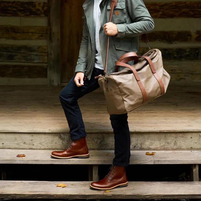 Men Luis Weekender Waxed Canvas Nisolo Bags and Wallets