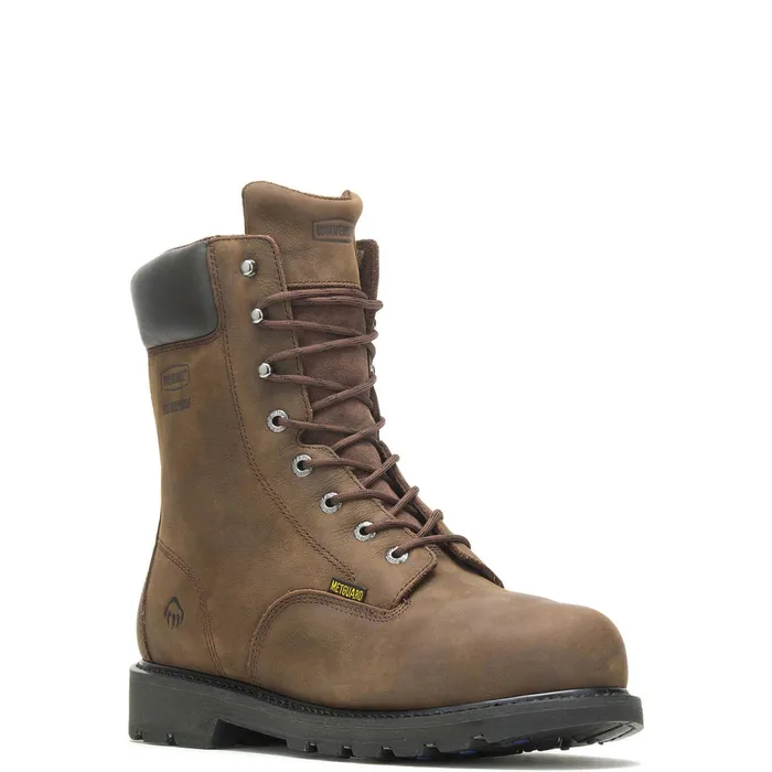 Men McKay Waterproof SteelToe 8rdquo Work Boot Brown Wolverine Safety Toe