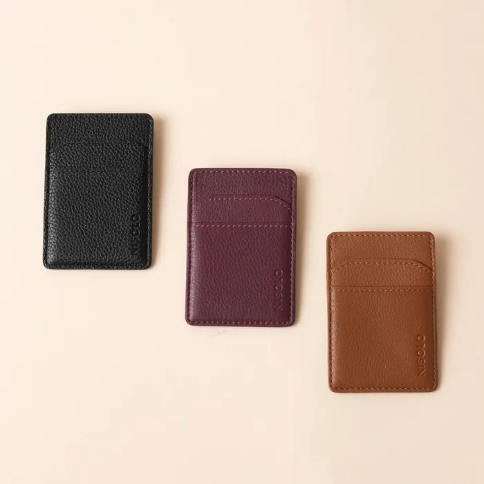 Men Nico Card Case Wallet Black Nisolo Bags and Wallets