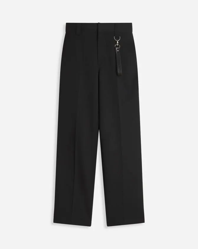 Men Pants and Shorts Lanvin Straight Fit Pants Black