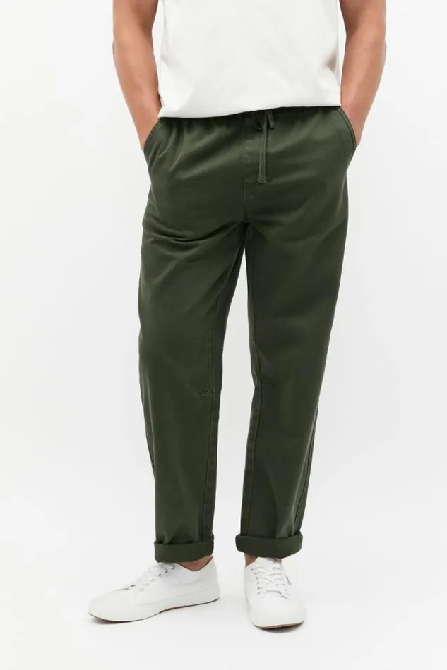 Men Pants Seed Heritage Splice Pocket Pant Dark Khaki