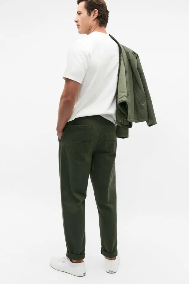 Men Pants Seed Heritage Splice Pocket Pant Dark Khaki