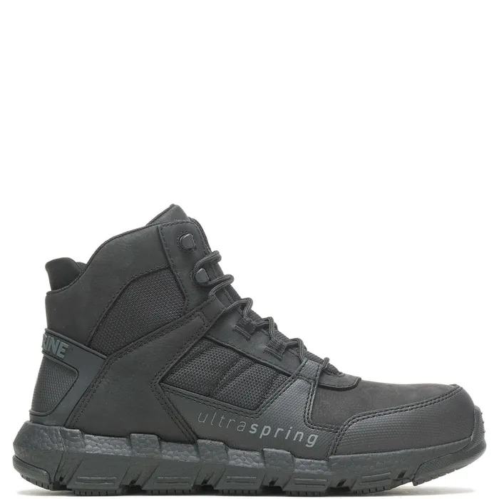 Men Rev UltraSpringtrade DuraShocks Vent CarbonMaxtrade Work Boot Black Wolverine Safety Toe