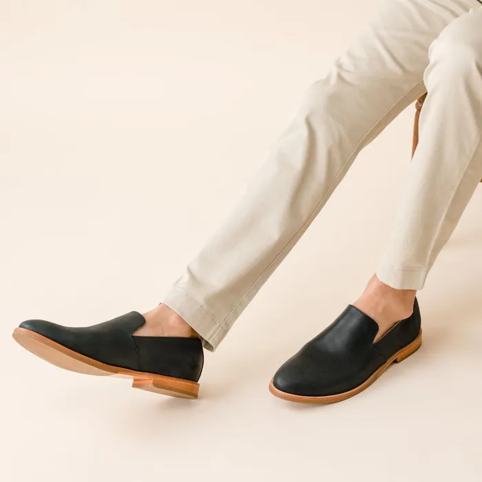 Men Rio SlipOn Loafer Black Nisolo Sandals and Slip Ons