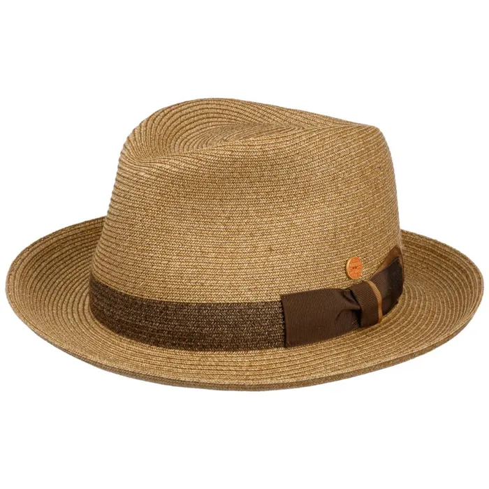 Men Samuel Livorno Fedora Straw Hat Natural Blue Mayser Pork Pie Hats Men Samuel Livorno Fedora Straw Hat Natural Blue Mayser Pork Pie Hats