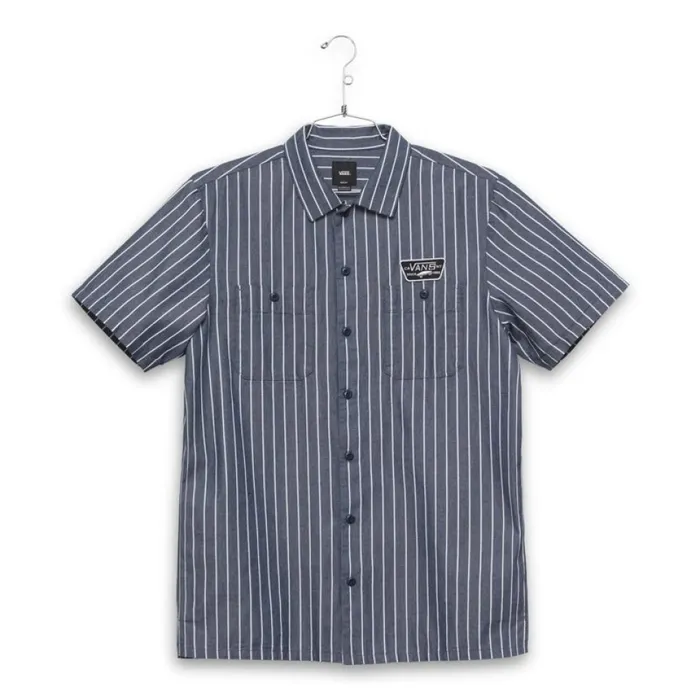 Men Shirts and Flannels Vans Coleman Shirt Dress Blues Stripe