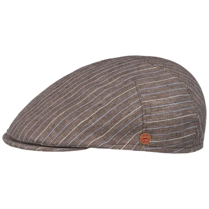 Men Sidney Paros Stripes Flatcap Blue Mayser Flat Caps Men Sidney Paros Stripes Flatcap Blue Mayser Flat Caps