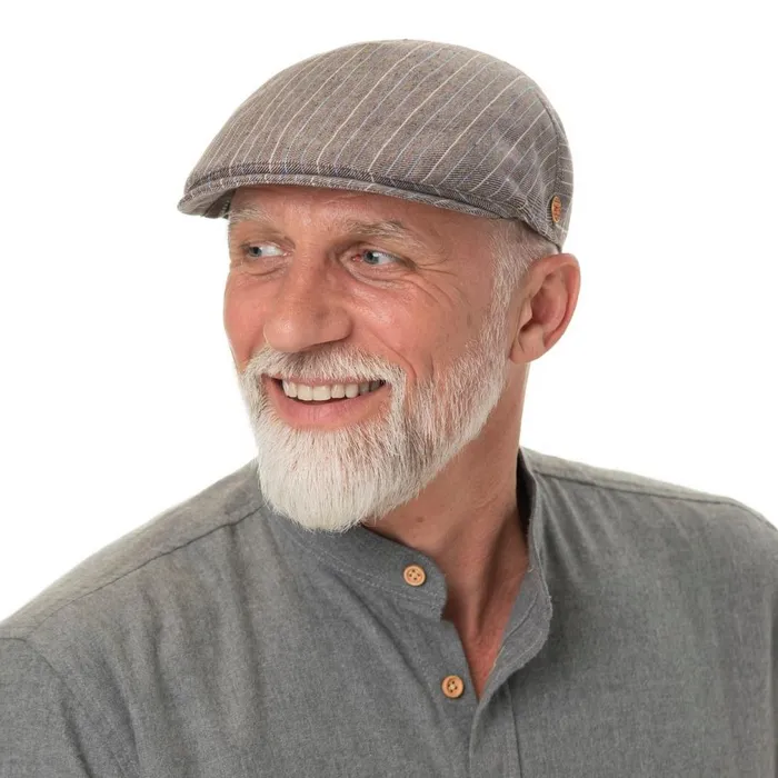 Men Sidney Paros Stripes Flatcap Blue Mayser Flat Caps Men Sidney Paros Stripes Flatcap Blue Mayser Flat Caps