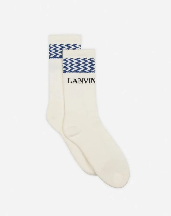 Men Socks Lanvin Curb Socks Petrolecru