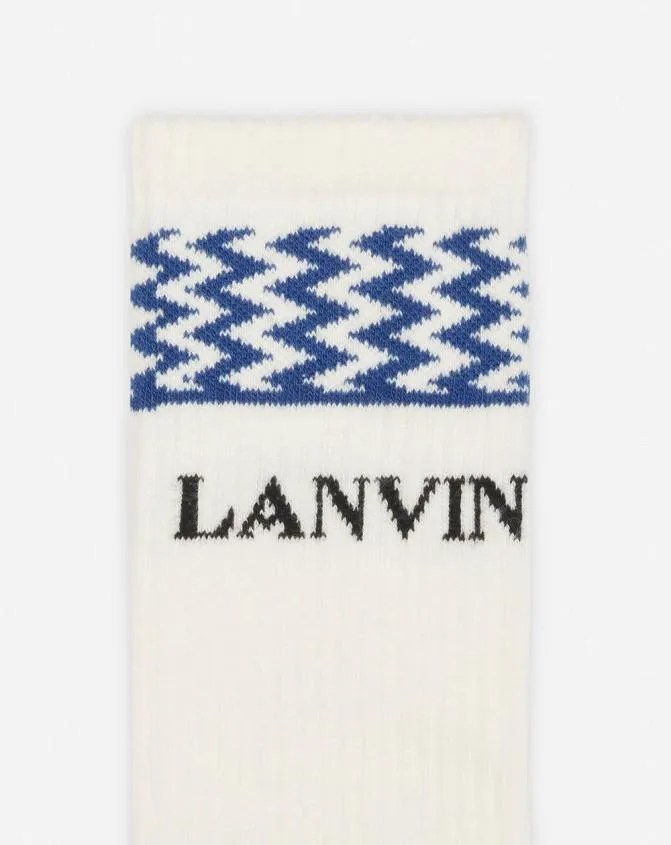 Men Socks Lanvin Curb Socks Petrolecru Men Socks Lanvin Curb Socks Petrolecru