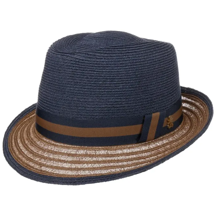 Men Teo Hanfhut Zechbauer Dark Blue Mayser Trilby Hats Men Teo Hanfhut Zechbauer Dark Blue Mayser Trilby Hats