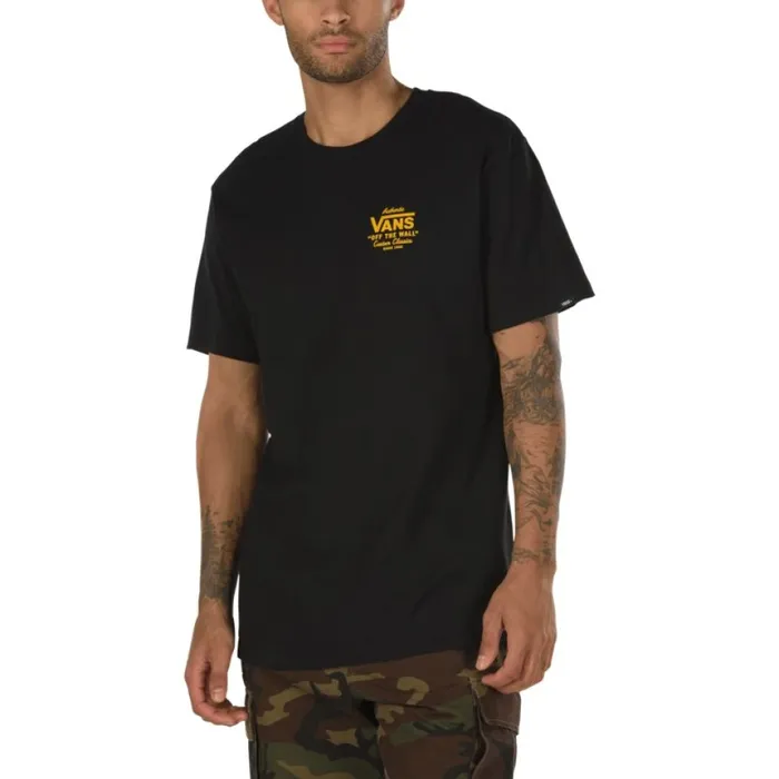 Men Vans Holder Street TShirt BlackOld Gold TShirts and Tanks Men Vans Holder Street TShirt BlackOld Gold TShirts and Tanks