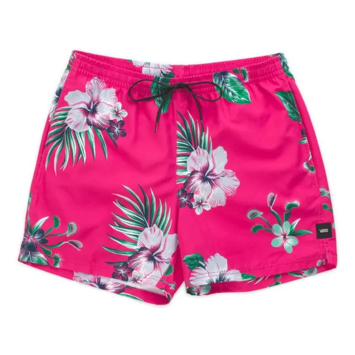 Men Vans Mixed 168243 Volley Fuchsia Purple Trap Floral Shorts and Boardshorts