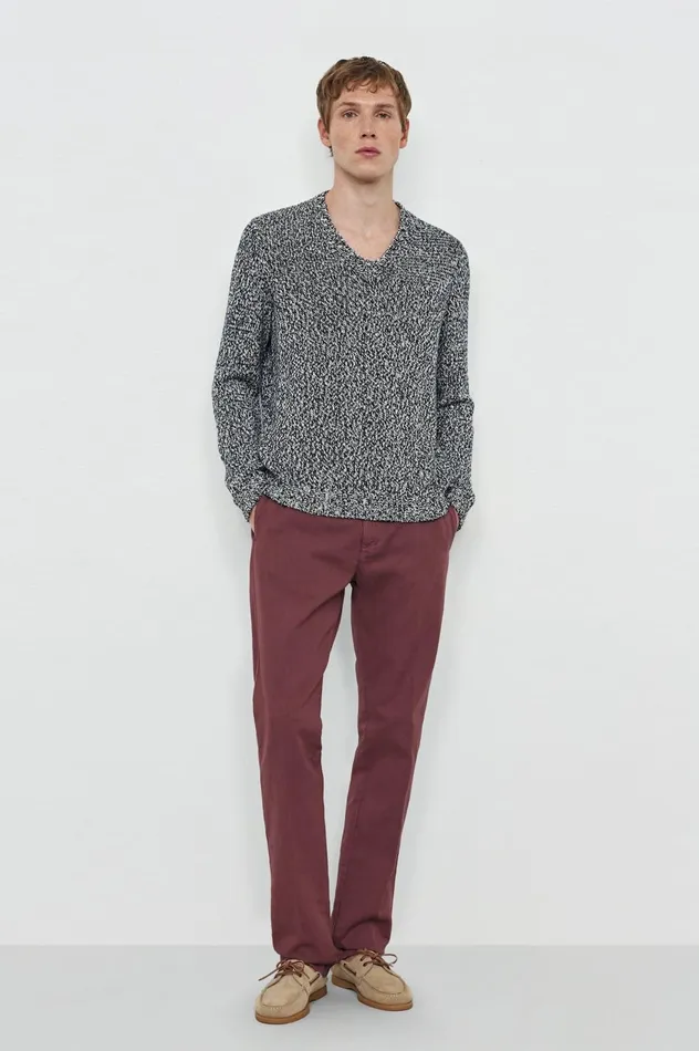 Men WINCH2 8211 Cotton Linen Panama Trousers 8211 Dim Burgundy Massimo Alba Trousers and Shorts Men WINCH2 8211 Cotton Linen Panama Trousers 8211 Dim Burgundy Massimo Alba Trousers and Shorts