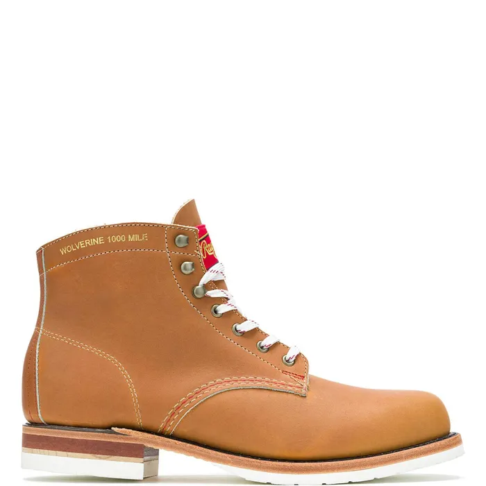 Men Wolverine 1000 Mile X Rawlings Grand Slam Boot Caramel Wolverine 1000 Mile