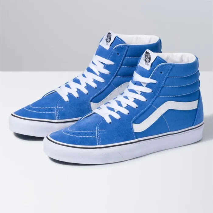 MenWomen Classics Shoes Vans Sk8Hi Nebulas BlueTrue White