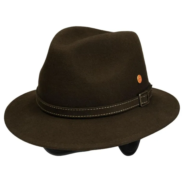 MenWomen Dale Trekking Wool Hat Brown Mayser Traveler Hats